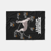 Anatomie eines lustigen Hundefels Fleecedecke (Vorderseite (Horizontal))