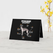 Anatomie eines lustigen Hundeliebhabers Karte (Gelbe Blume)