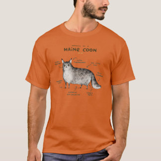 Anatomie eines Maine Coons T-Shirt