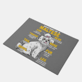 Anatomie eines malzistischen Hundeliebhabers Fußmatte (Schrägansicht)