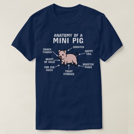Anatomie eines Mini-Schweinepestes T-Shirt (Design vorne)
