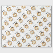ANATOMIE EINES MOPS GESCHENKPAPIER (Flach)