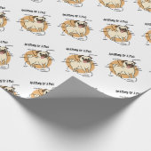 ANATOMIE EINES MOPS GESCHENKPAPIER (Ecke)