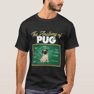 Anatomie eines Mops I Lustiger Mops 81 T-Shirt