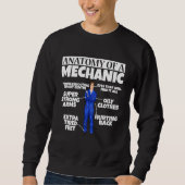 Anatomie eines Motorfahrzeugs mit Dieselmotor Sweatshirt (Vorderseite)