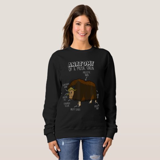 Anatomie eines MuskelOxens Sweatshirt (Vorne ganz)