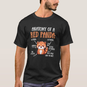 Anatomie eines Niedlichen Pandaer Zoologen T-Shirt