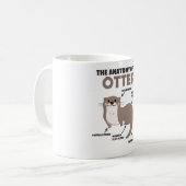 Anatomie eines Otters mit niedlicher Otter Kaffeetasse (Vorderseite Links)