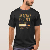 Anatomie eines Pew Funny Bullet Pew Anatomie Profe T-Shirt (Vorderseite)