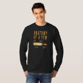 Anatomie eines Pew Funny Bullet Pew Anatomie Profe T-Shirt (Vorne ganz)