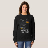 Anatomie eines Pew Pewer Ammo Schusswaffenänderung Sweatshirt (Vorne ganz)