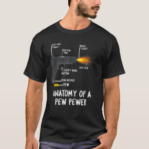 Anatomie eines Pew Pewer Ammo Schusswaffenänderung T-Shirt