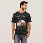 Anatomie eines Piebalds Python, Funny Reptile Sn T-Shirt (Vorne ganz)