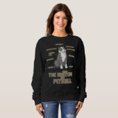 Anatomie eines Pitbull Funny Dog Sweatshirt (Vorne ganz)