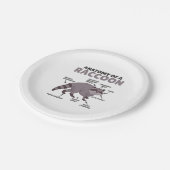 Anatomie eines Raccoon Pappteller (Schrägansicht)