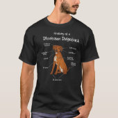 Anatomie eines Rhodesian Ridgeback Dog Rhodesian R T-Shirt (Vorderseite)