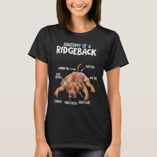Anatomie eines Rhodesian Ridgeback-Hundes Lustige  T-Shirt