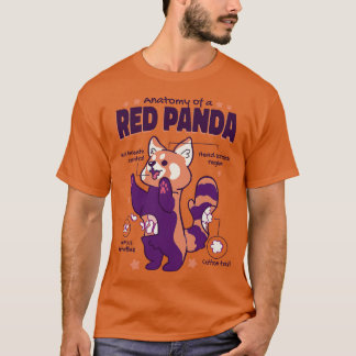 Anatomie eines roten Panda 1 T-Shirt