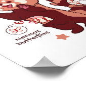 Anatomie eines roten Panda-Tieres Poster (Ecke)