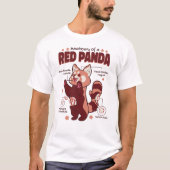 Anatomie eines roten Panda-Tieres T-Shirt (Vorderseite)