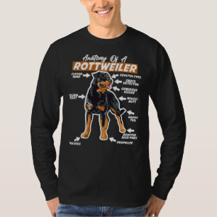 Anatomie eines Rottweiler-Hundes Angepasst T-Shirt