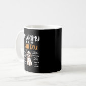 Anatomie eines schicken Tzu/Hundes Lover Kaffeetasse (Vorderseite Links)
