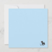 Anatomie eines Schnauzer Funny Notecard Mitteilungskarte (Rückseite)