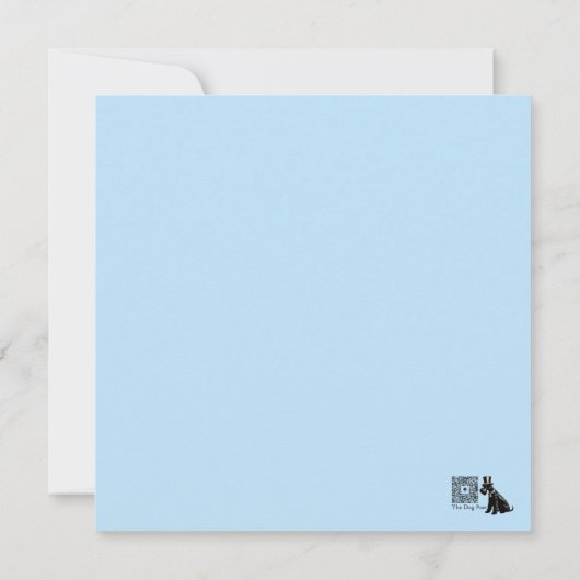 Anatomie eines Schnauzer Funny Notecard Mitteilungskarte (Rückseite)