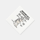 Anatomie eines Schnauzer-Niedlichen Hundes Serviette (Ecke)