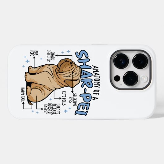 ANATOMIE EINES SHARPEI-HUNDES Case-Mate iPhone HÜLLE (Rückseite (Horizontal))