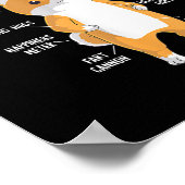 Anatomie eines Shiba Inu für Mama Papa Lieben Poster (Ecke)