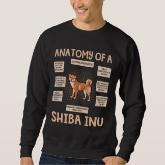 Anatomie eines Shiba Inu lustigen Welpengeschenks Sweatshirt