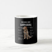 Anatomie eines sonnigen Labrador Retriever Hundes Kaffeetasse (Mittel)
