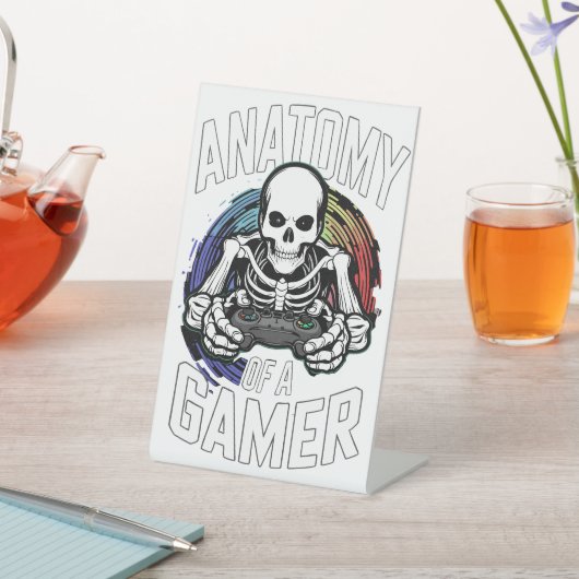 Anatomie eines Spielers Sockelschild (In SItu)