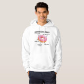 Anatomie eines süßen Donuts köstliche Donut Hoodie (Vorne ganz)