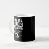 Anatomie eines Treeing Walker Coonhounds Kaffeetasse (Vorderseite Links)
