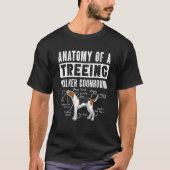 Anatomie eines Treeing Walker Coonhounds T-Shirt (Vorderseite)