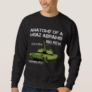 Anatomie eines Vater-Tank-Tanks des Typs M1a2 Sweatshirt