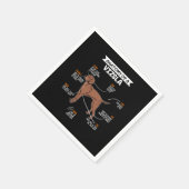 Anatomie eines Vizsla-Hundes Serviette (Ecke)