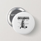 Anatomie eines Waldmurmeltiers oder eines Murmelti Button (Vorne & Hinten)
