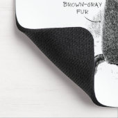 Anatomie eines Waldmurmeltiers oder eines Murmelti Mousepad (Ecke)