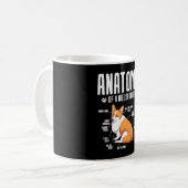Anatomie eines walisischen Korgis Kaffeetasse (Vorderseite Links)