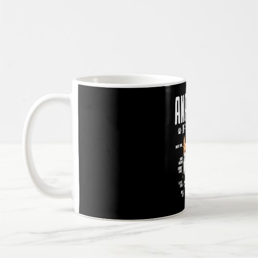 Anatomie eines walisischen Korgis Kaffeetasse (Links)
