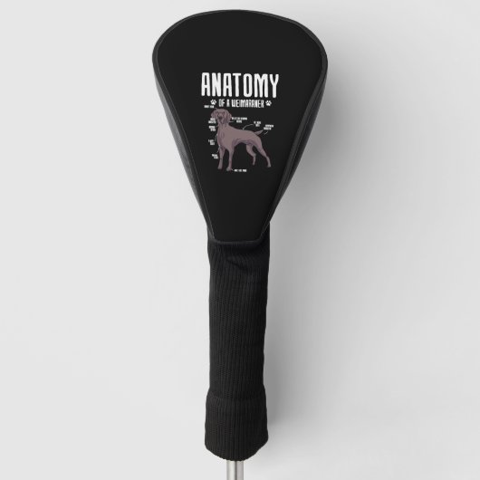 Anatomie eines Weimaraners Golf Headcover (Vorderseite)