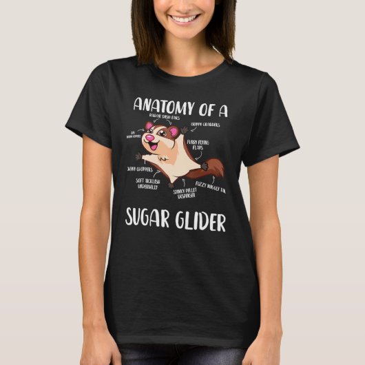 Anatomie eines Zuckerkleiders T-Shirt (Vorderseite)
