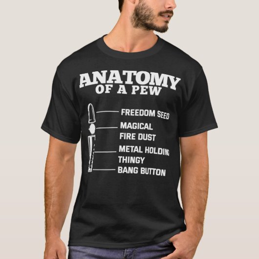 Anatomie eines Zungenwaffenbesitzers T-Shirt (Vorderseite)