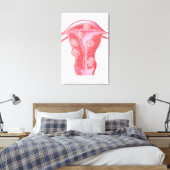 Anatomie fibroider Tumoren bei weiblichen Uterusze Leinwanddruck (Insitu (Schlafzimmer))
