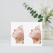 Anatomie geschwollener Lymphknoten Postkarte (Stehend Vorderseite)