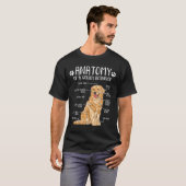 Anatomie Golden Retriever Hund Lover T-Shirt (Vorne ganz)