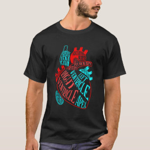 Anatomie Herz Aorta Veins Ärztin Krankenpflege Kar T-Shirt